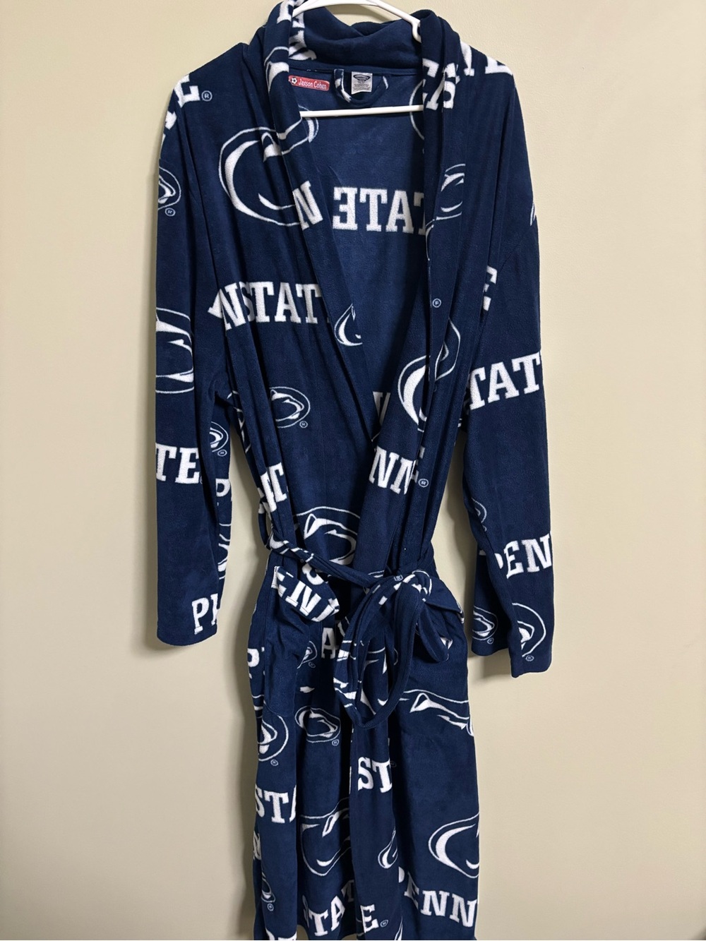 Penn State Nittany Lions Fleece Robe Men’s/ Unisex Navy Blue All Over Print